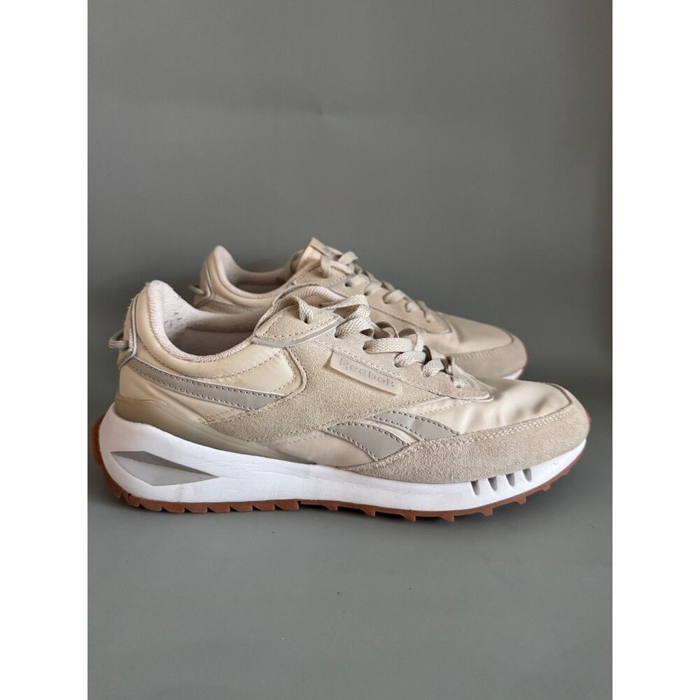 Reebok Galaxy 10 Running Shoes Sneaker Mens Size 9.5 Tan Beige Neutral EUC